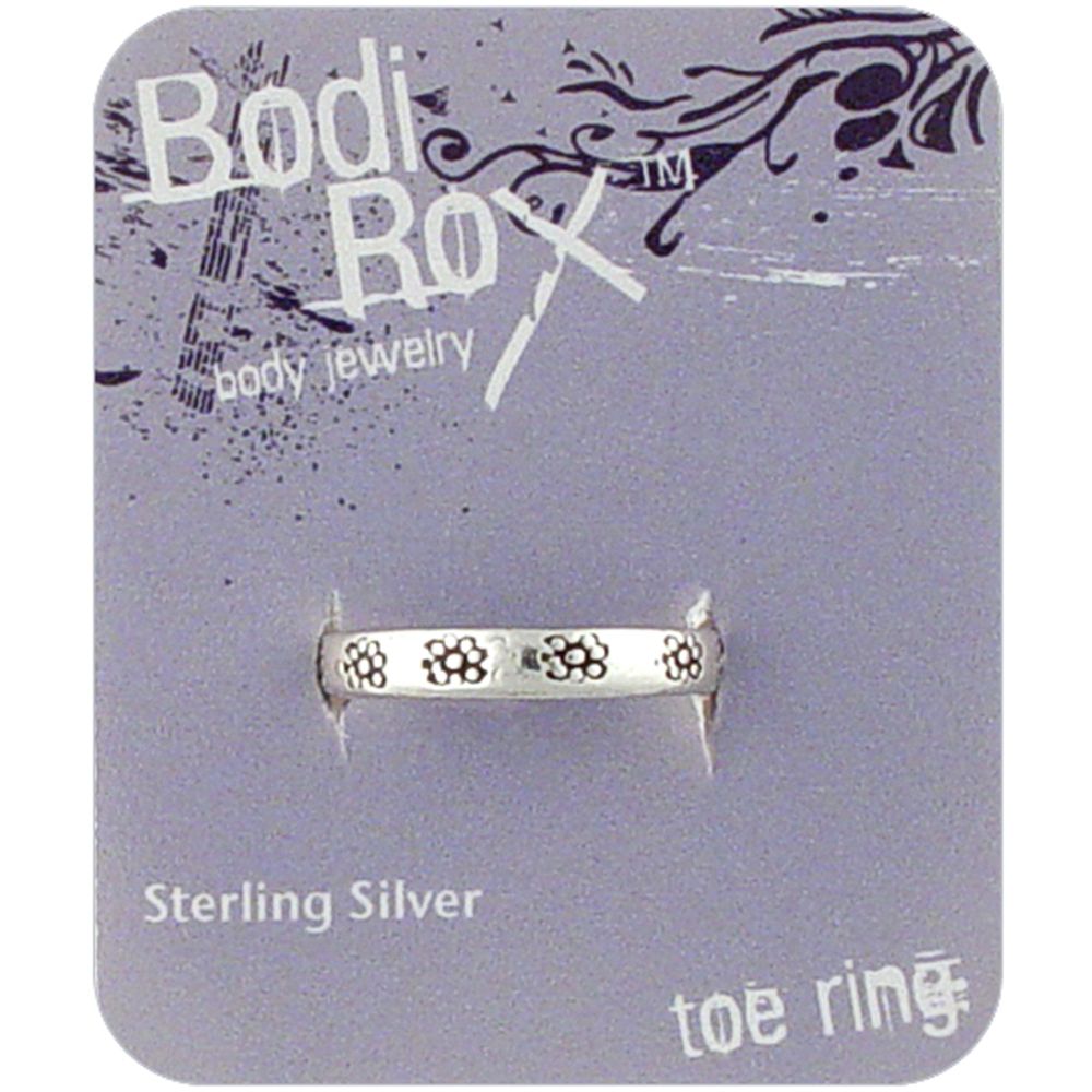 Bodi Rox Sterling Silver Toe Ring with Flowers at Kmart.com