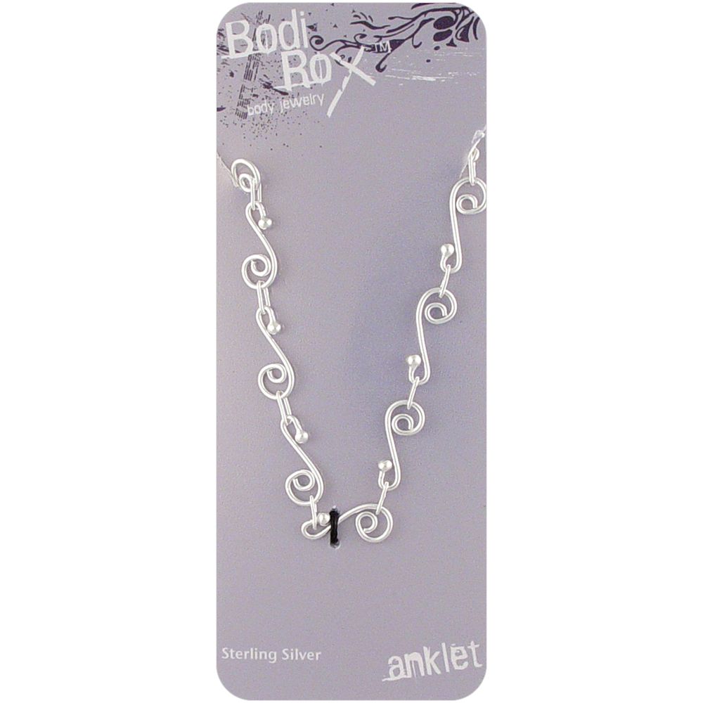 Bodi Rox Sterling Silver Swirl Link Anklet at Kmart.com