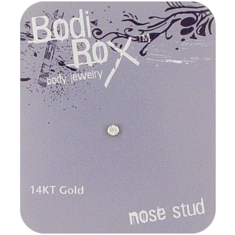 Bodi Rox 14kt Gold Crystal Nose Stud at Sears.com