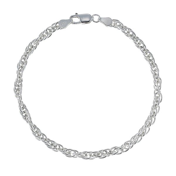 24kt Gold Over Sterling Silver Loose Rope Bracelet 81717