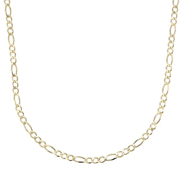 24kt Gold Over Sterling Figaro Necklace FIG100-v