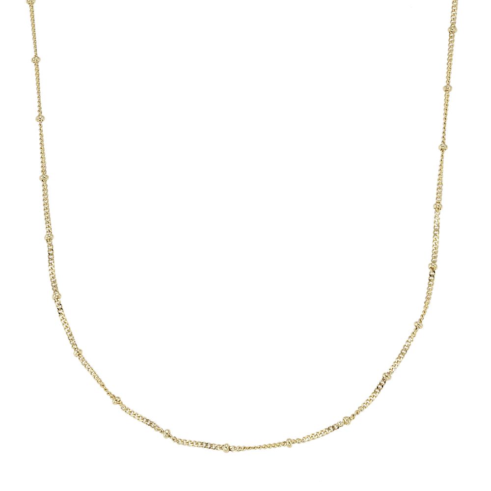 24KT Gold over Sterling Grometta with bead