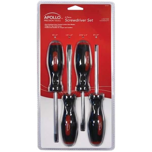 Apollo 4 Piece Screwdriver Set - Dt1011 DT1011
