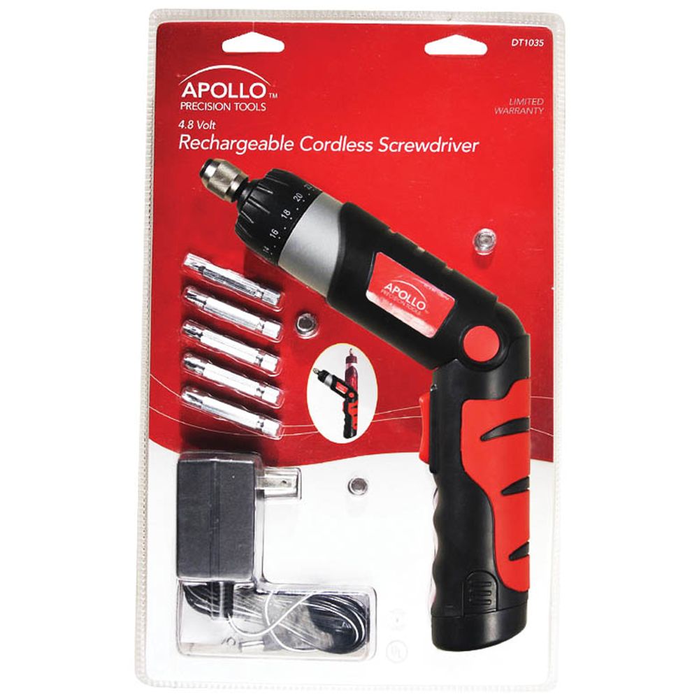 Apollo 4.8VOLT RECHARGABLE CORDLESS SCREWDRIVER at Kmart.com