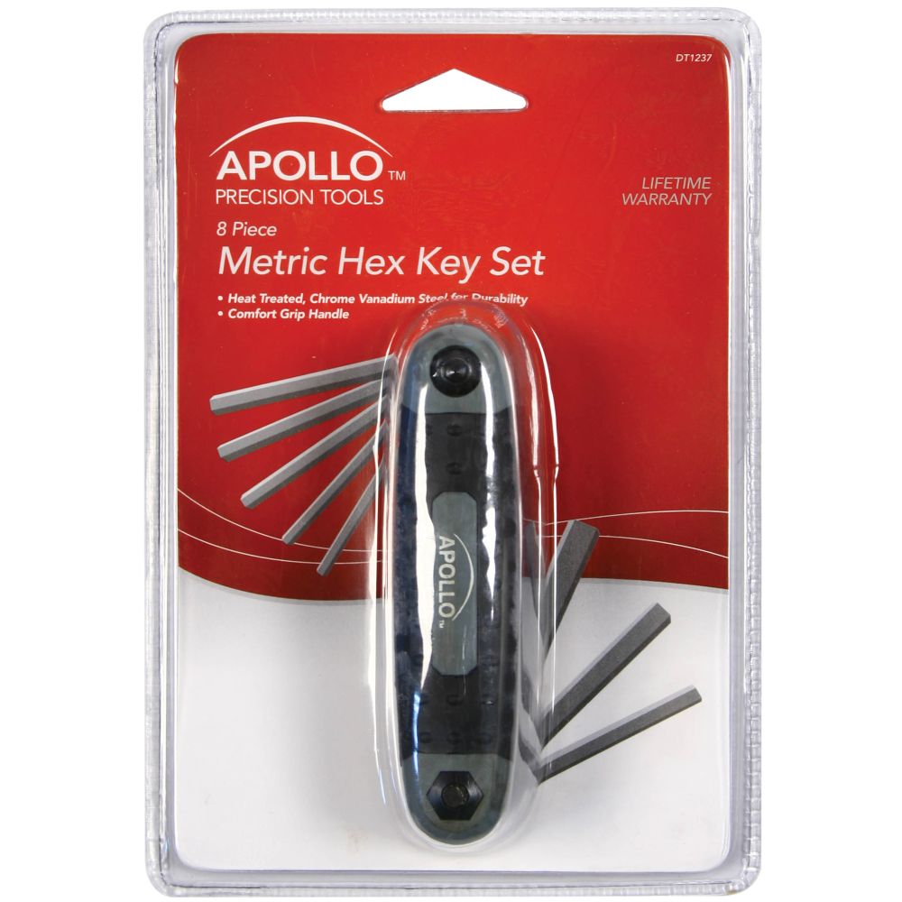 Apollo 8 Piece SAE Metric Hex Key Set