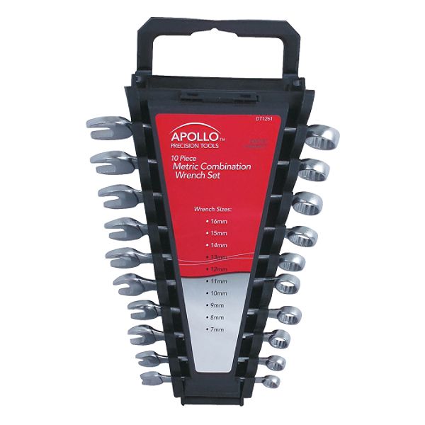 Apollo 10 Piece Metric Combination Wrench Set - Dt1261 DT1261