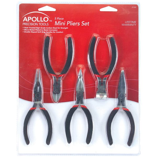 Apollo 5 Piece Mini Pliers Set - Dt1930 DT1930