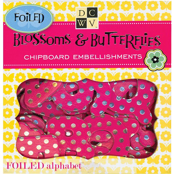 DIECUTS WITH A VIEW BLOSSM ABC-CHIPBOARD EMBEL BOXD