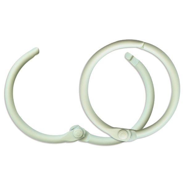 7 Gypsies Large Custom Binding Rings--creme (1.75") 7G-BRL-12466