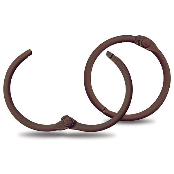 7 Gypsies Large Custom Binding Rings--chocolate Brown (1.75") 7G-BRL-12483