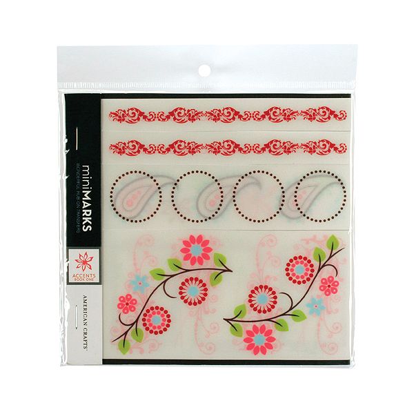 American Crafts Flou 1/mul-mini Marks Rub-ons MMR-43170
