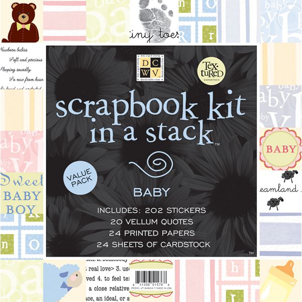 DIECUTS WITH A VIEW BABY -SCRAPBOOK KIT STACK8