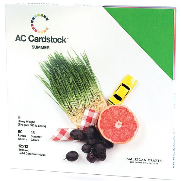 American Crafts Summer -cardstock Pack 12x12 AC712P12-54