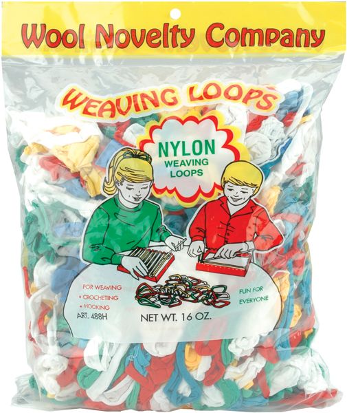 Wool Novelty Nylon Weaving Loops 16 Ounce Multi Color