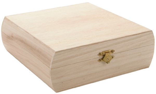 DARICE 7X7X2 -Unfnsh Wood Pursebox