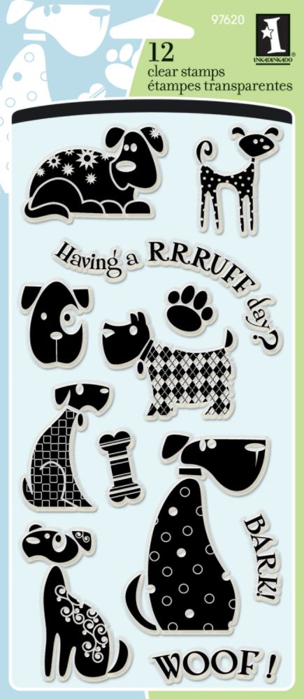 Inkadinkado Dogs      -Clear On Clear Stamp at Kmart.com