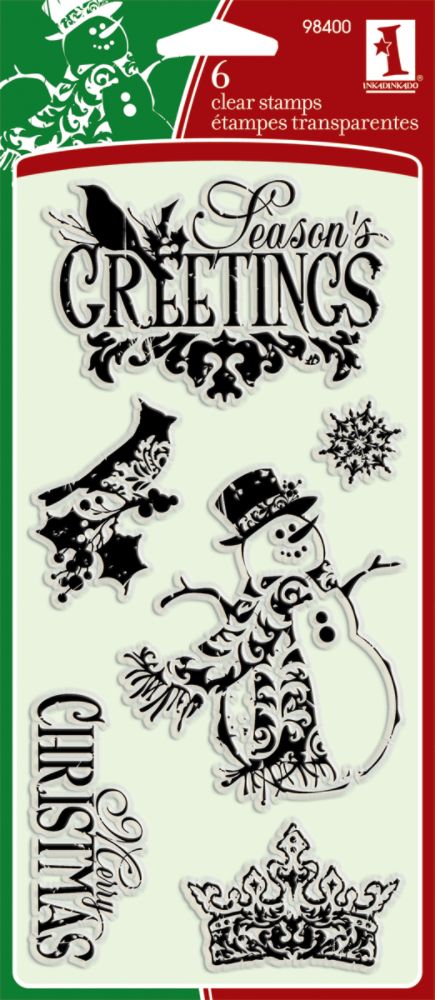 Inkadinkado Ornate Clear On Clear Stamp