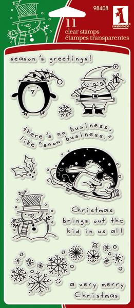 Inkadinkado Xmas Chara-Clear On Clear Stamp at Kmart.com