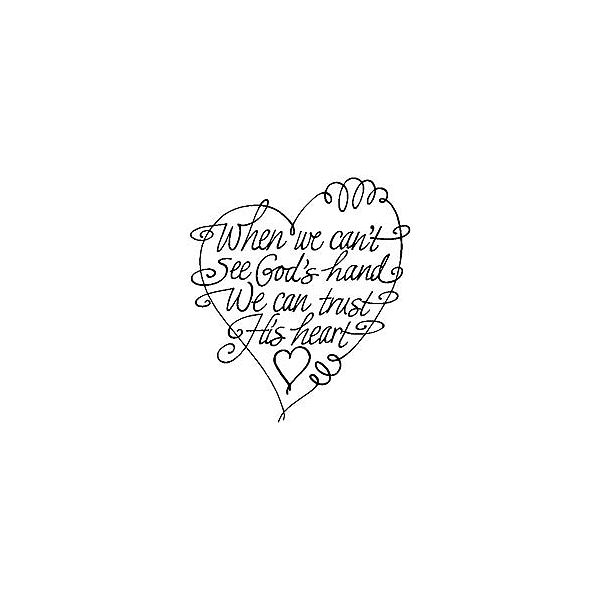 Stampendous Trst Heart-Rubber Stamp Stampnd