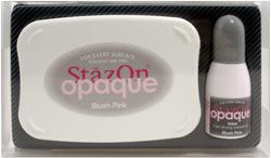 Tsukineko Blush Pink Staz On Opaque Kit
