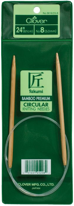 Clover Size 8 -Needle Circular 24''