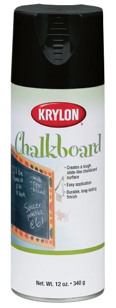 Krylon Black     -Chalk Board Paint