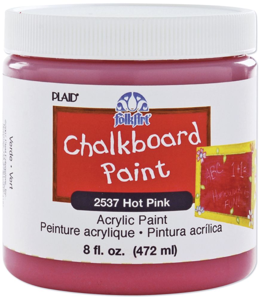 Plaid Pink Chalkboard Paint 8Oz