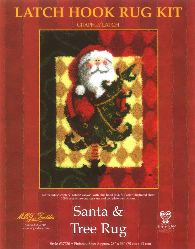 M C G Textiles Santa&Tree-M.C.G. Latch Hook Kt at Kmart.com