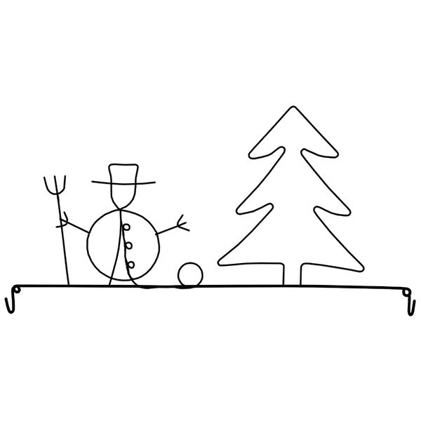 Ackfeld Snowman/tr-22" Fabric Holder 21167