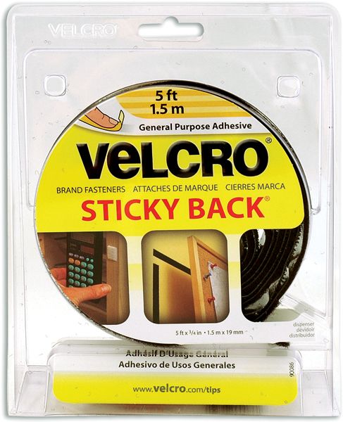 Velcro Brand Fasteners Black Velcro Sticky 5