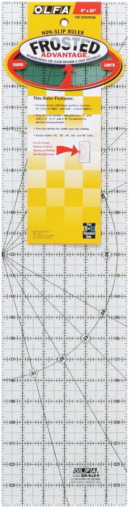 6X24 Olfa Frosted Ruler