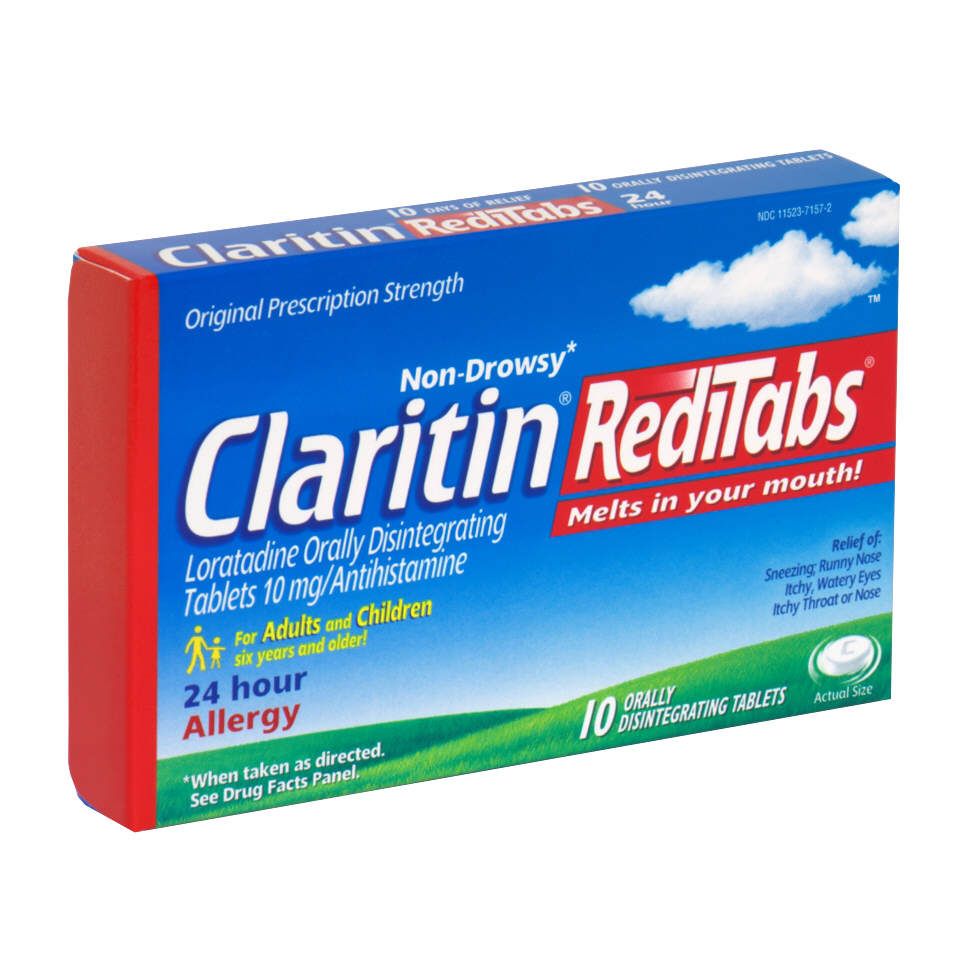 Claritin RediTabs 24 Hour Allergy, Non-Drowsy, Orally Disintegrating Tablets, 10 tablets at Kmart.com