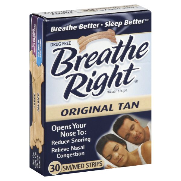 Breathe Right Nasal Strips, Small/Medium, Original Tan, 30 strips at Kmart.com