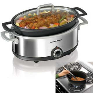 Hamilton Beach 33351 Premier Cookware 5 1/2 Quart Slow Cooker