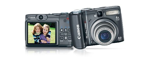 Canon PowerShot A590IS 8MP Digital Camera with 4x Optical Image Stabilized Zoom