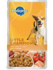Pedigree Little Champions Dog Food - Chkn/Turk Variety Pack - Pack of 4 (12 ea)