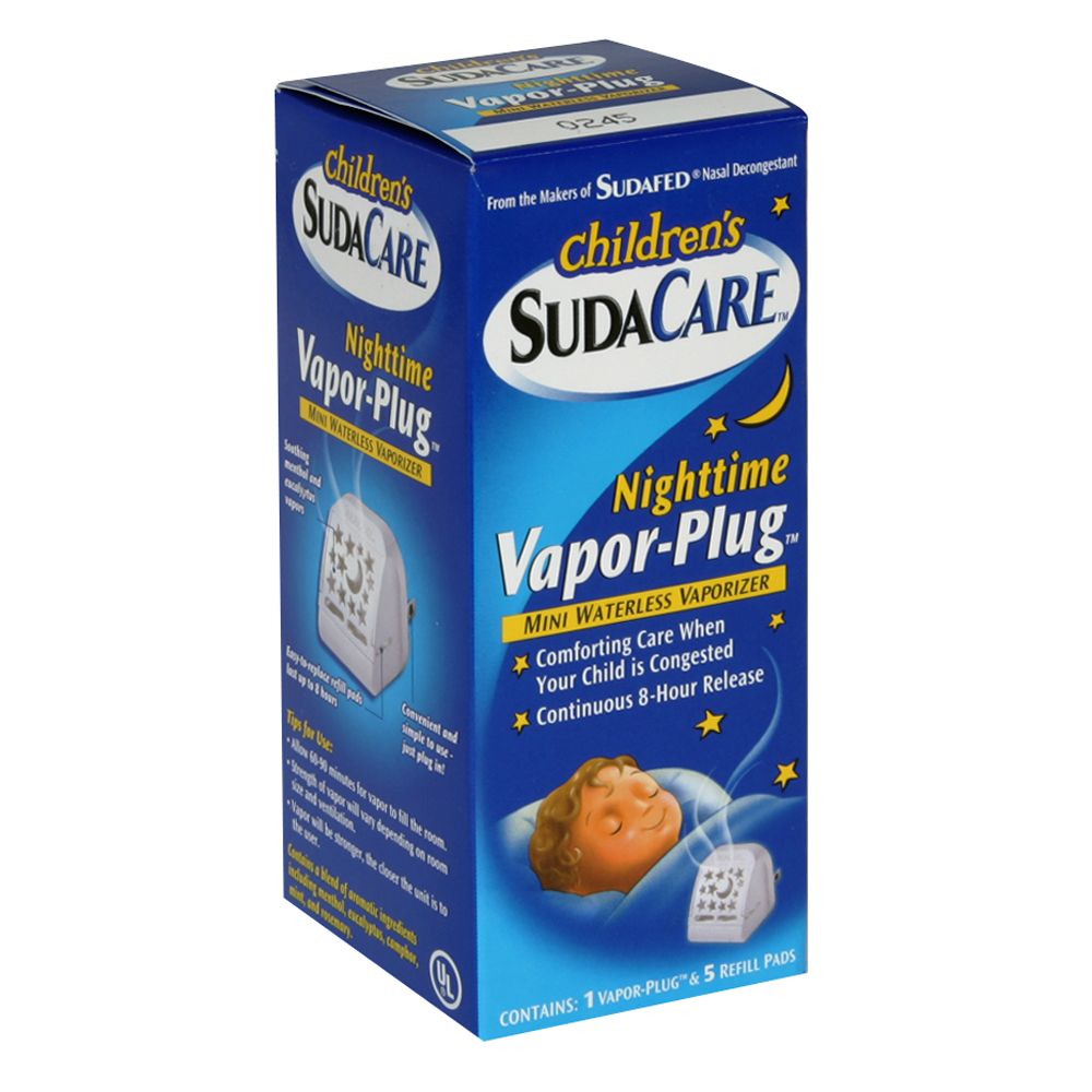 SudaCare Vapor-Plug Nighttime Mini Waterless Vaporizer, Children's, 1 kit at Kmart.com