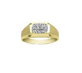 1/4 Carat t.w. Mens Band Ring 10 kt