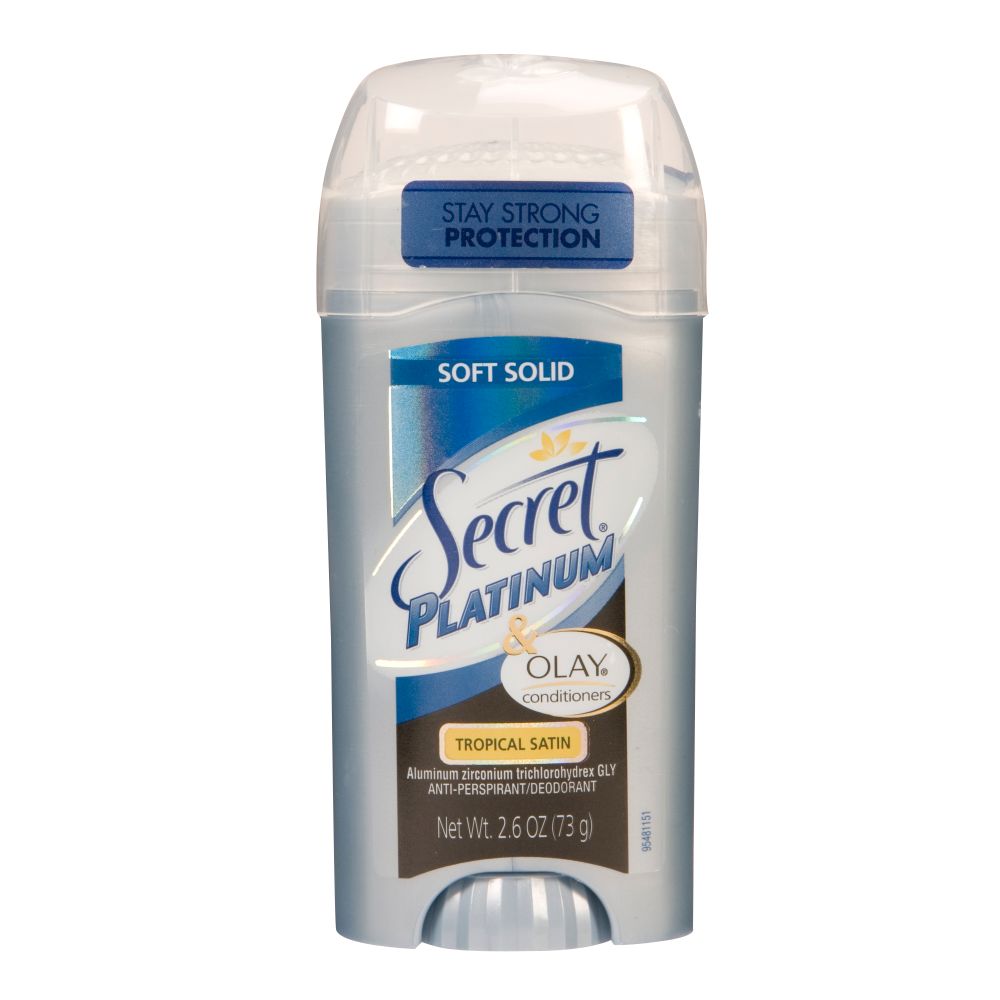 Secret Platinum Soft Solid With Olay Antiperspirant Deodorant Tropical Satin 2.5 Ounce at Kmart.com