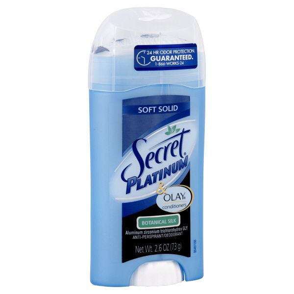 Secret Platinum Anti-Perspirant Deodorant, Botanical Silk, Soft Solid, 2.6 oz (73 g) at Kmart.com
