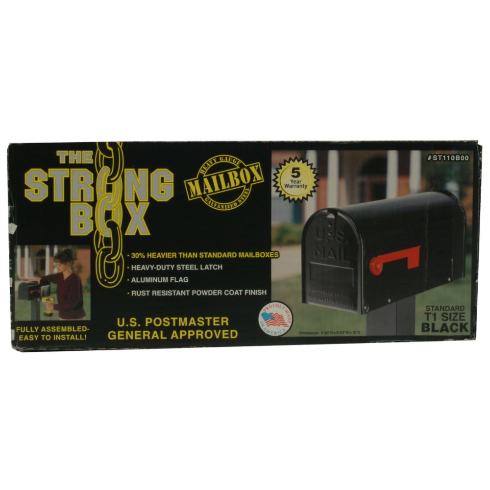The Strong Box Standard Mailbox Black at Kmart.com