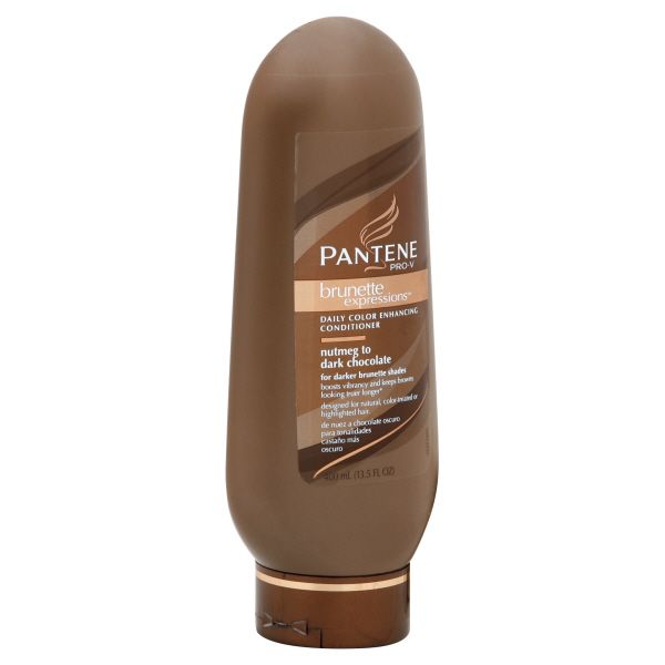 Pantene Pro-V Brunette Expressions Daily Color Enhancing Conditioner, Nutmeg to Dark Chocolate, 13.5 fl oz (400 ml) at Kmart.com