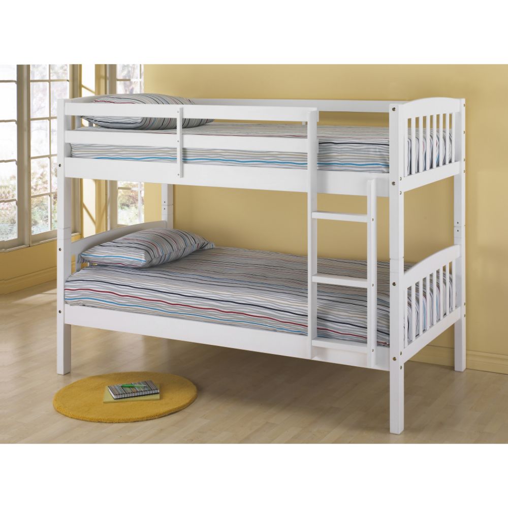 Bunk  Mattresses on Essential Home Twin Size White Bunk Bed Reviews   Mysears Community