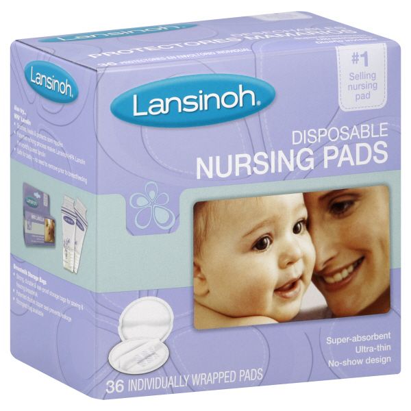 Lansinoh Nursing Pads, Disposable, 36 pads