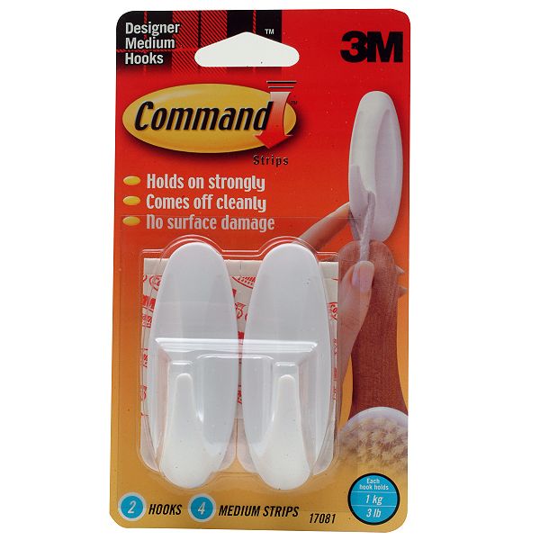 3m Medium Designer Hook With Command Adhesive - 5606011 5606011