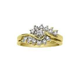1/5 Carat t.w. High Polished Swirl Bridal Set 10 kt at Kmart.com