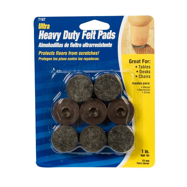 Nail On Felt Pad Black Felt Brown Plastic 6867911 9990000006867911P Sears 6867911