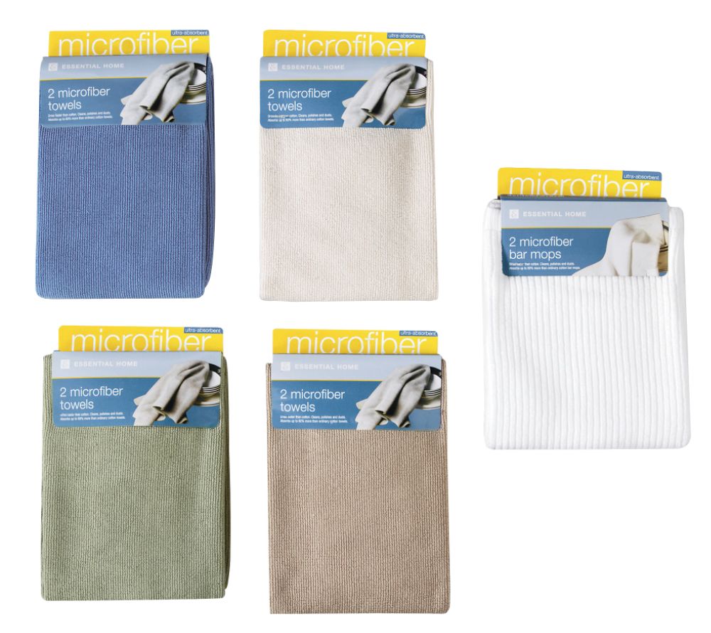 2-pk Microfiber Kitchen Towels