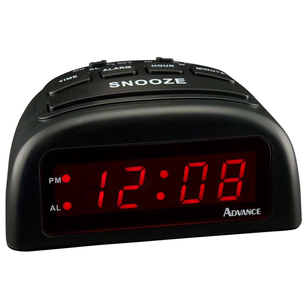 European Midnight Blue LED Alarm Clock