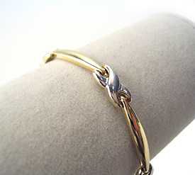 Two-Tone Polished Bracelet 10kt 3.2mm at Kmart.com